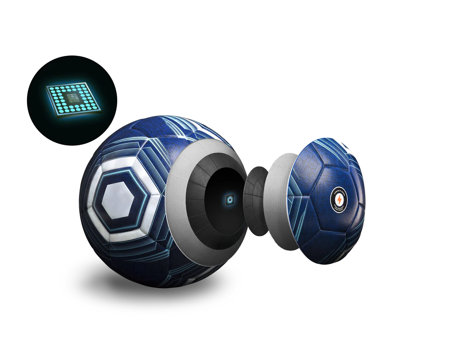 Smart Football — capteur intégré et charge sans fil